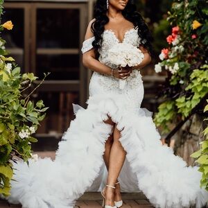 Elegant White Wedding Dress